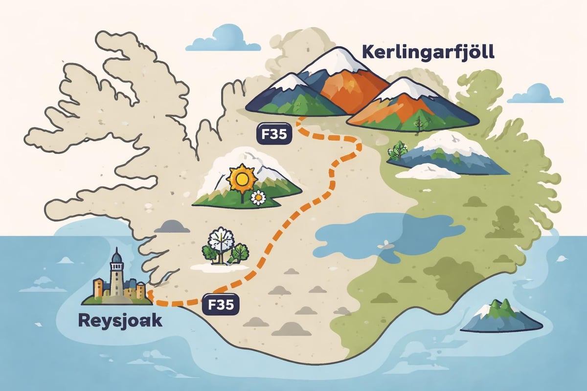 Routes to Kerlingarfjoll