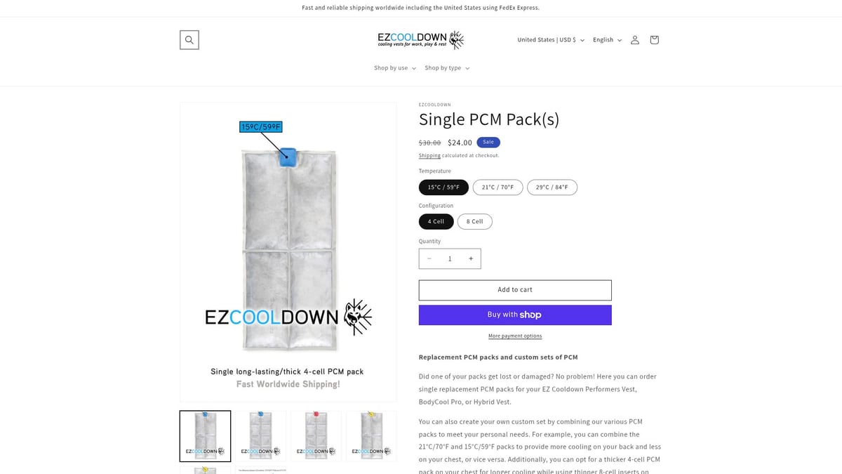 Top 7 Sports Cooling Essentials for Peak Performance in 2026 - Single PCM Pack(s) – EZCooldown ($24)