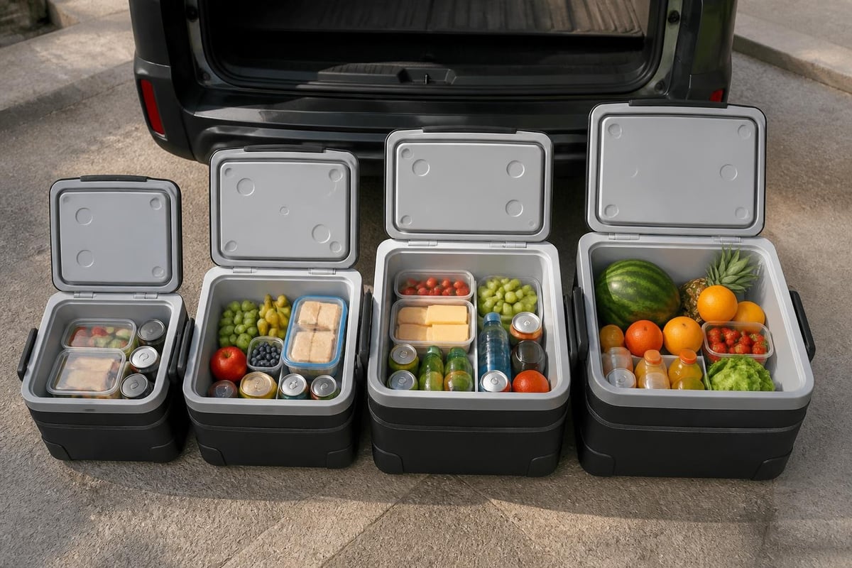 Capacity planning for different cooler sizes