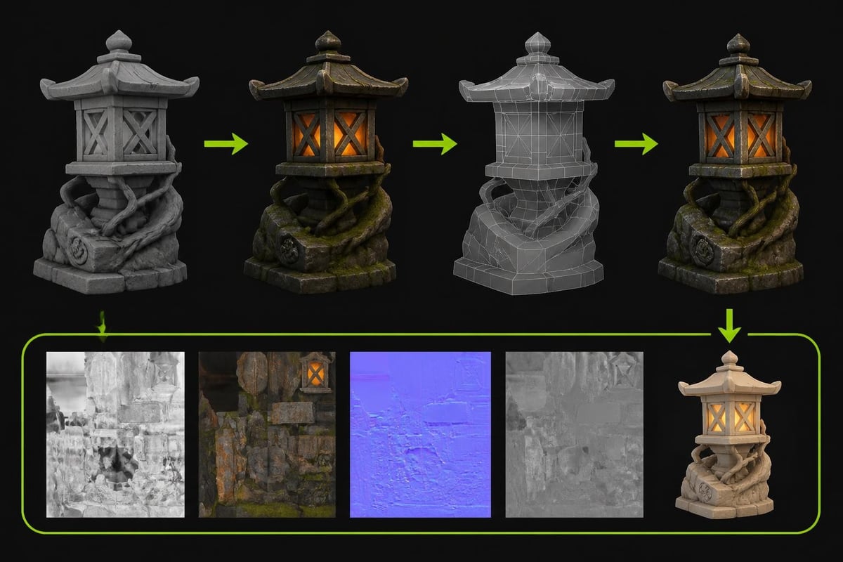 Production texture painting workflow