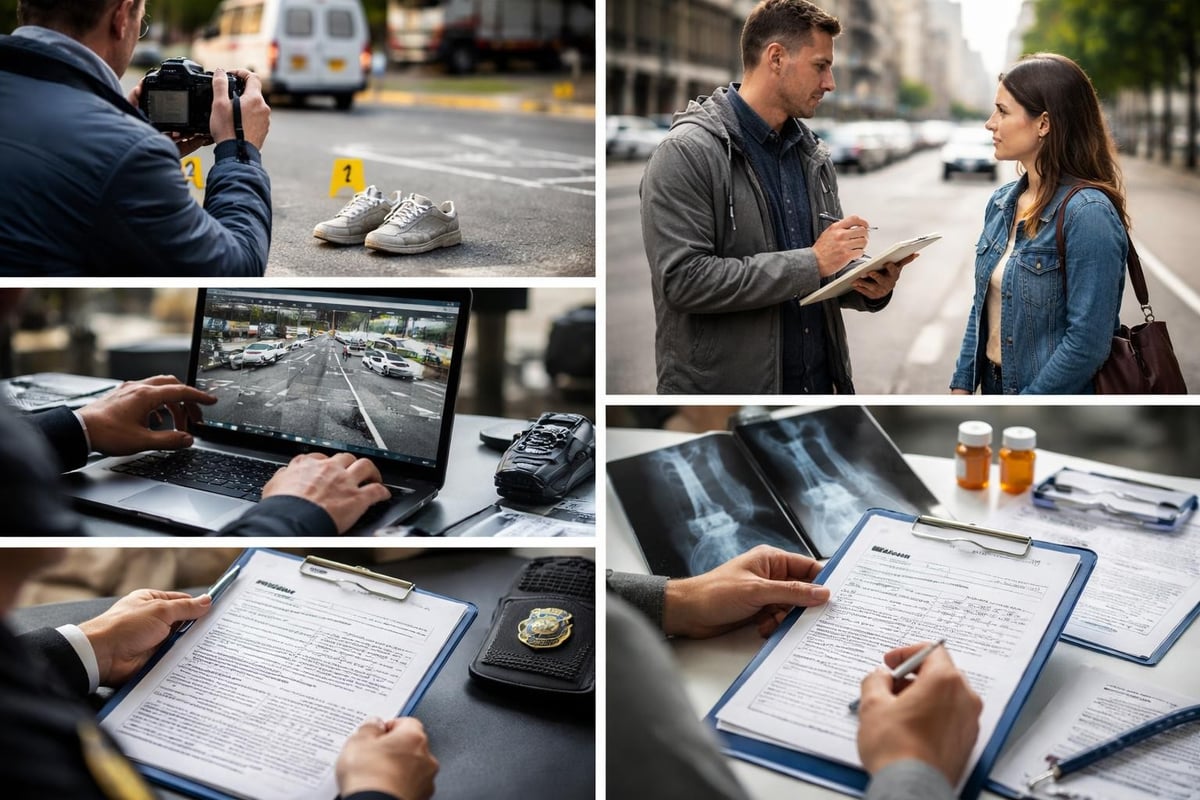 Pedestrian accident investigation process