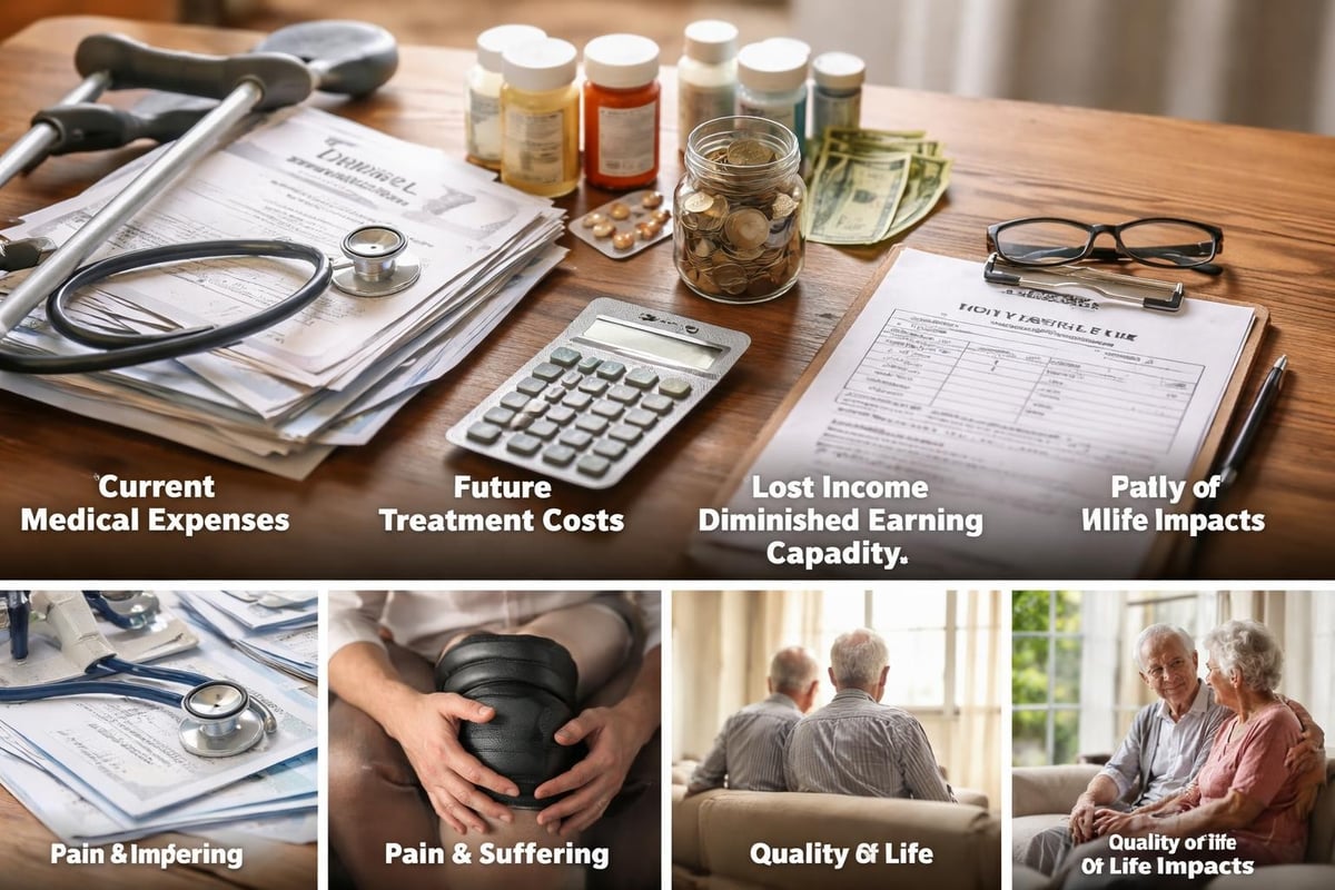 Damages calculation components