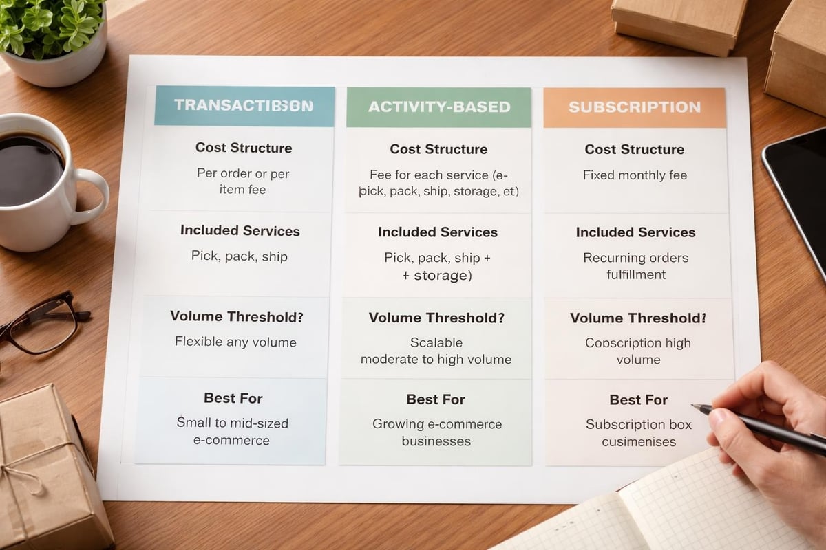 Pricing model comparison