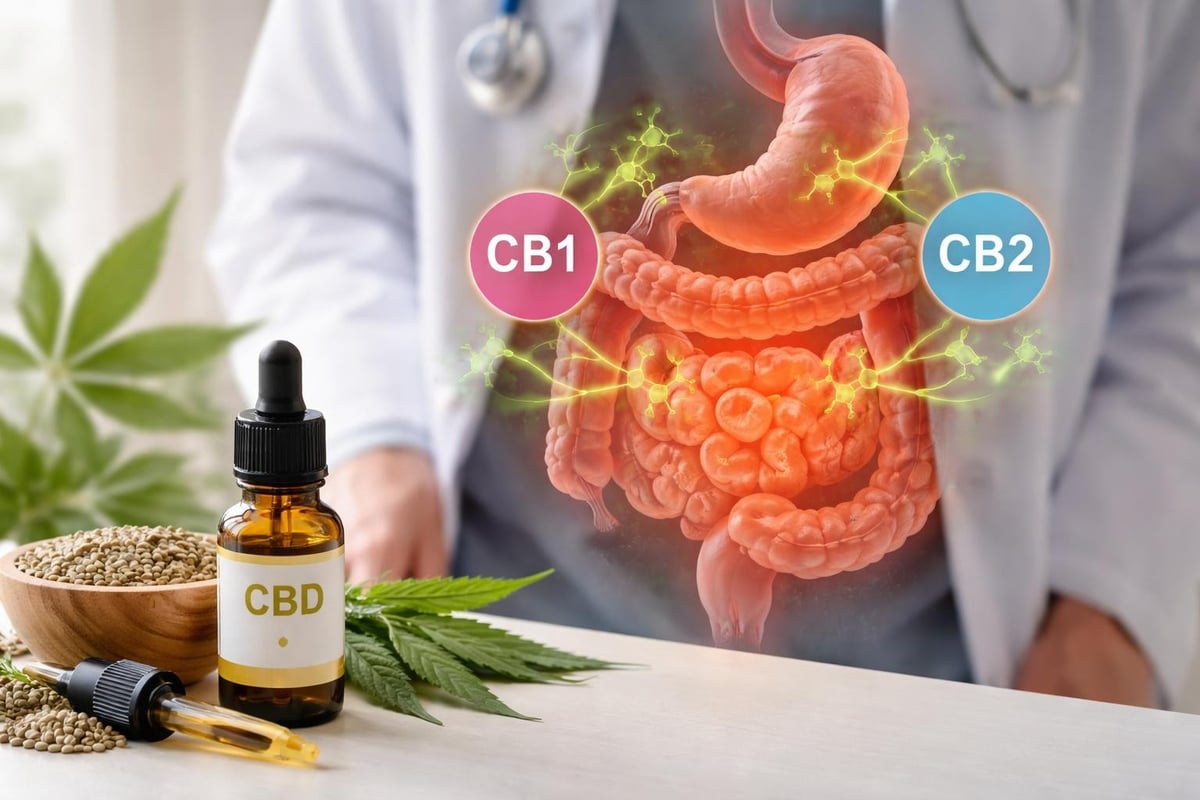 Endocannabinoid system interaction with CBD