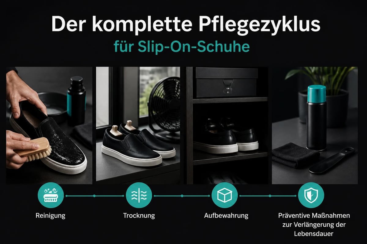 Schuhpflege Prozess