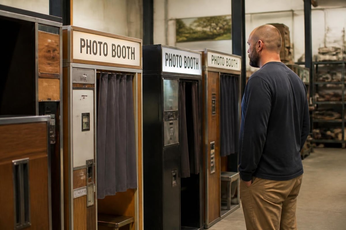 Vintage photo booth sourcing