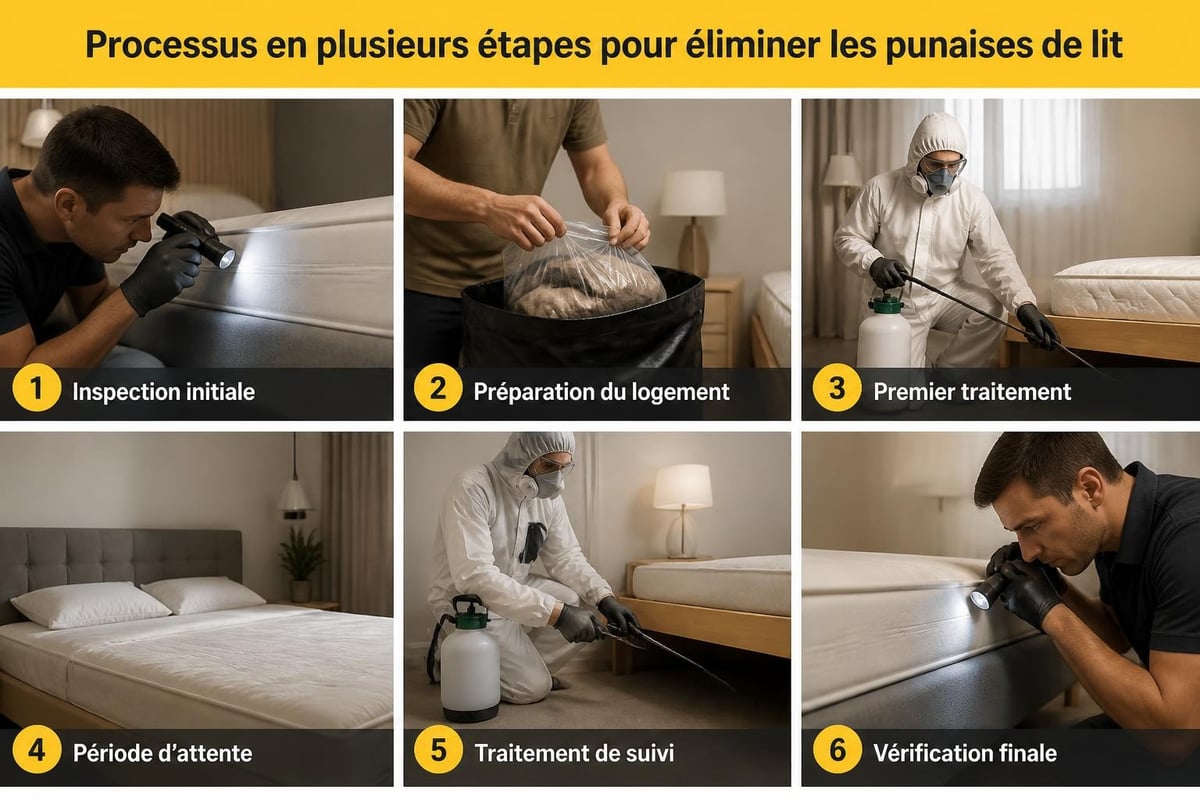 Cycle de traitement anti-punaises