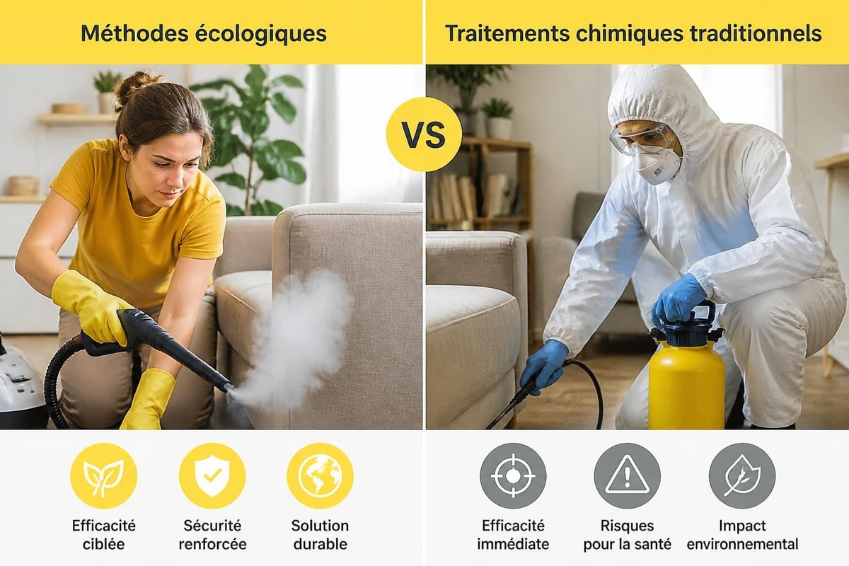 Comparaison traitement écologique vs chimique