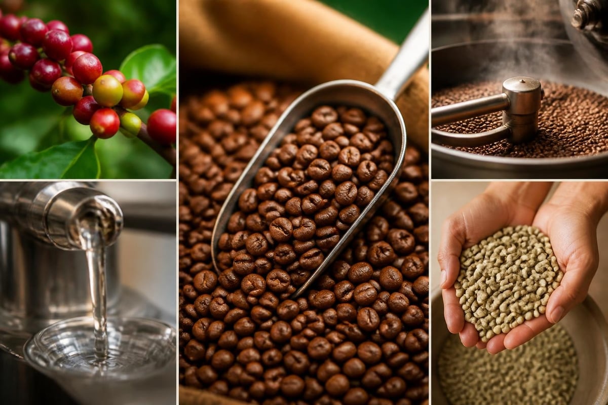 Critères de qualité café décaféiné