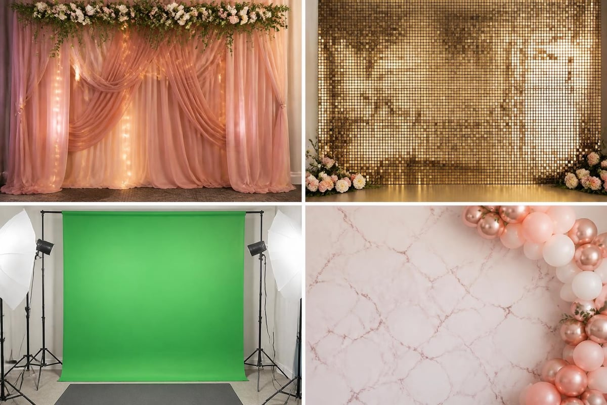 Photobooth backdrop styles