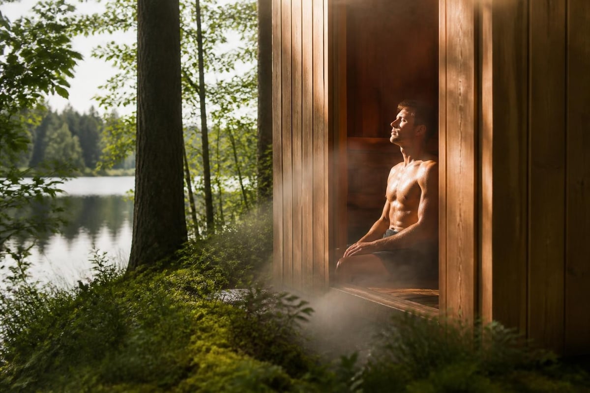 Blood circulation during sauna recovery