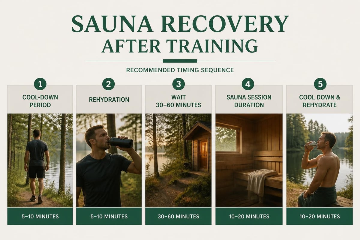 Post-workout sauna timing