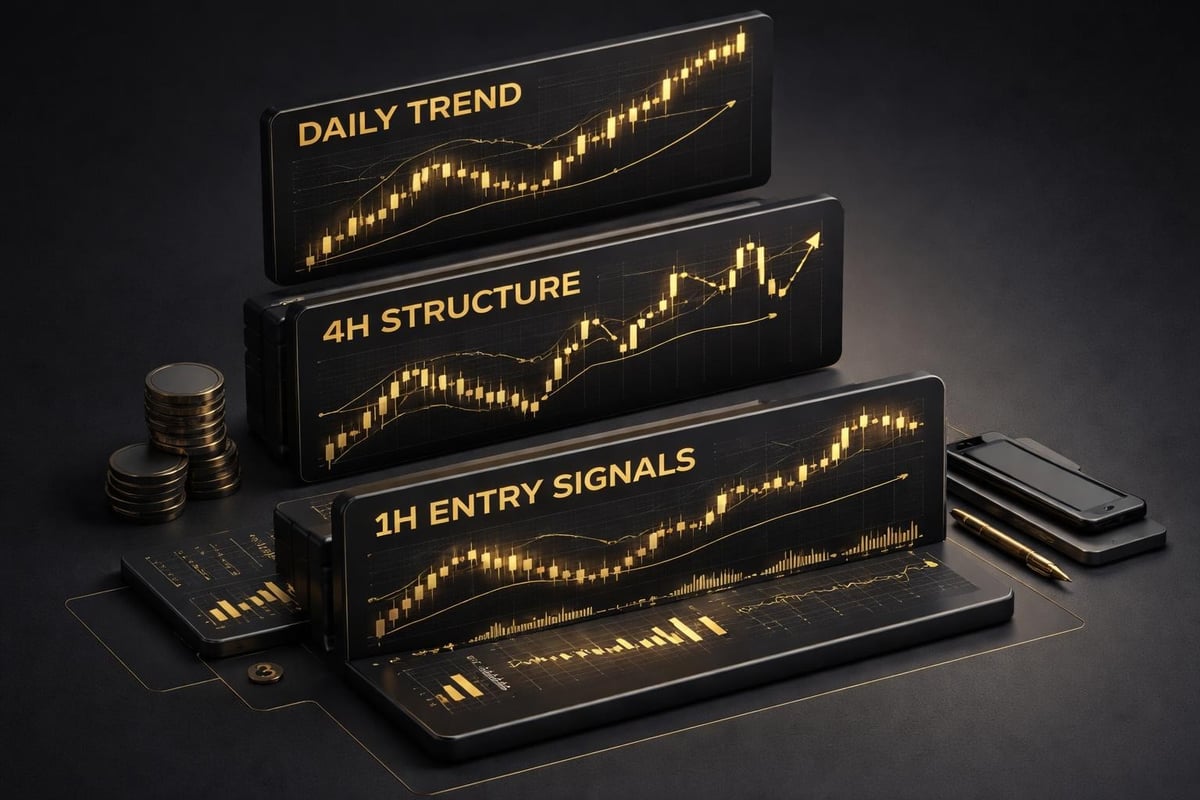 Multi-timeframe indicator stock analysis