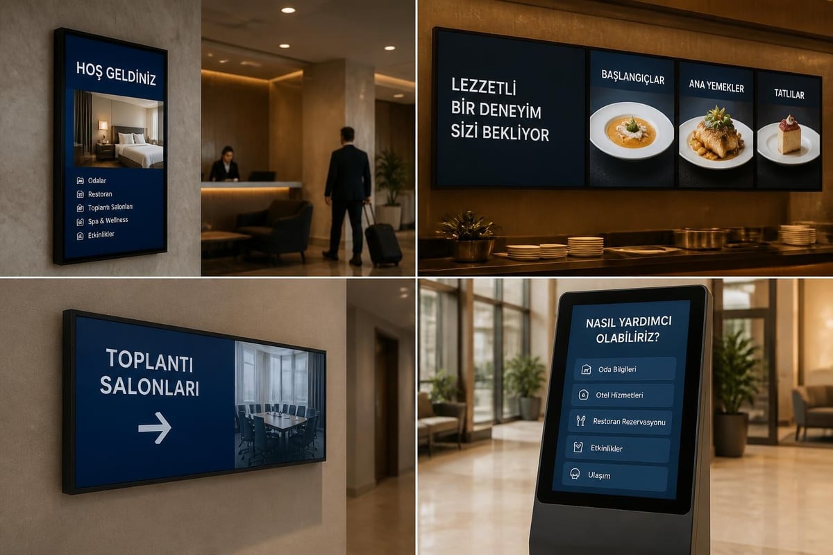 Otel dijital ekran kullanımı