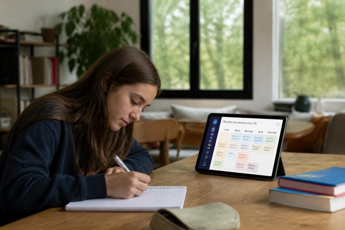 Organisation des devoirs avec IA