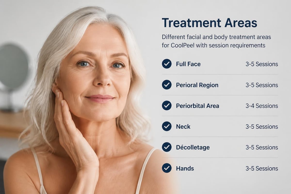 CoolPeel treatment zones