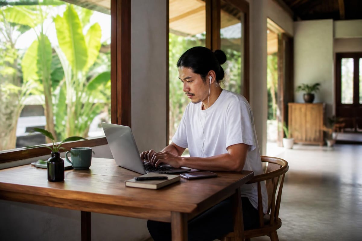 Digital nomad daily schedule
