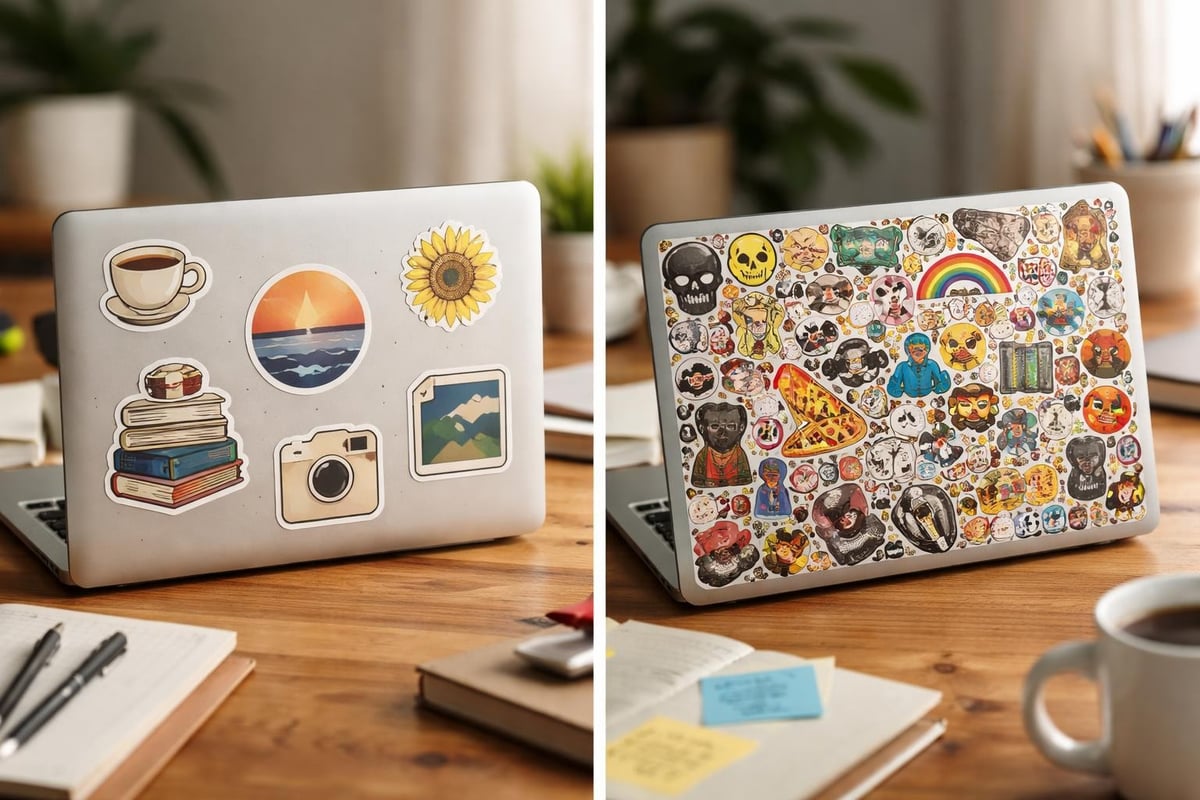 Strategic sticker placement guide