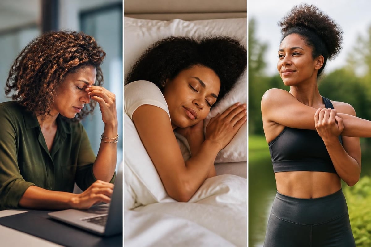 Stress and sleep wellness cycle