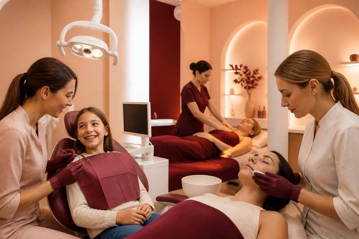 Integração de serviços dentários e estéticos