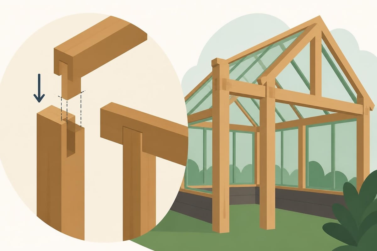 Post and beam timber frame joints