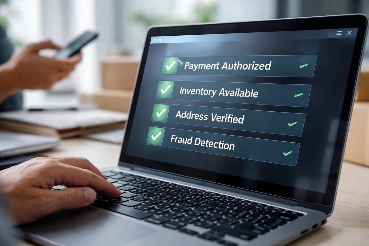 Order verification workflow