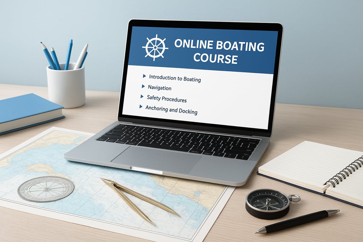 Kursinnehåll och kunskapsmål för båt kurs online