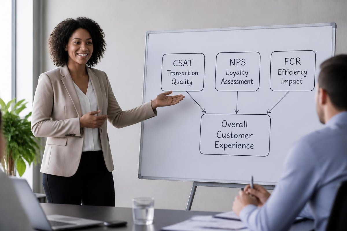 Customer experience metrics hierarchy