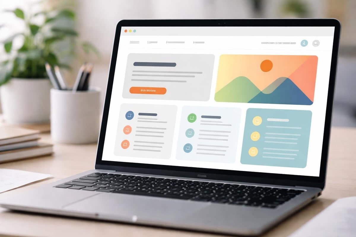 Visuelle Hierarchie im Menü