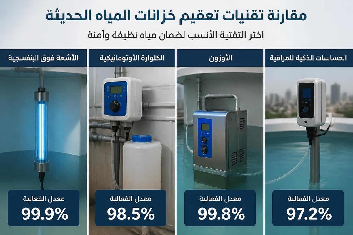 تقنيات التعقيم الحديثة للخزانات