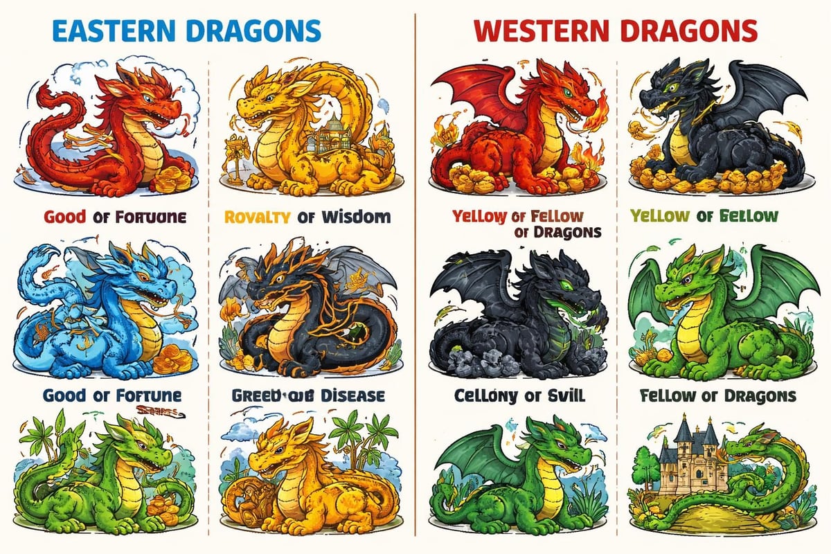 Cultural dragon color symbolism
