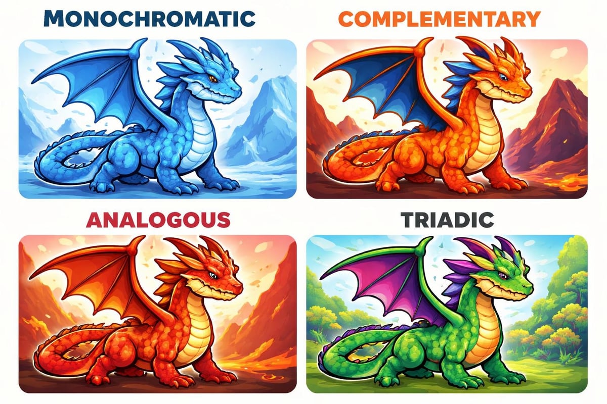 Dragon color scheme examples