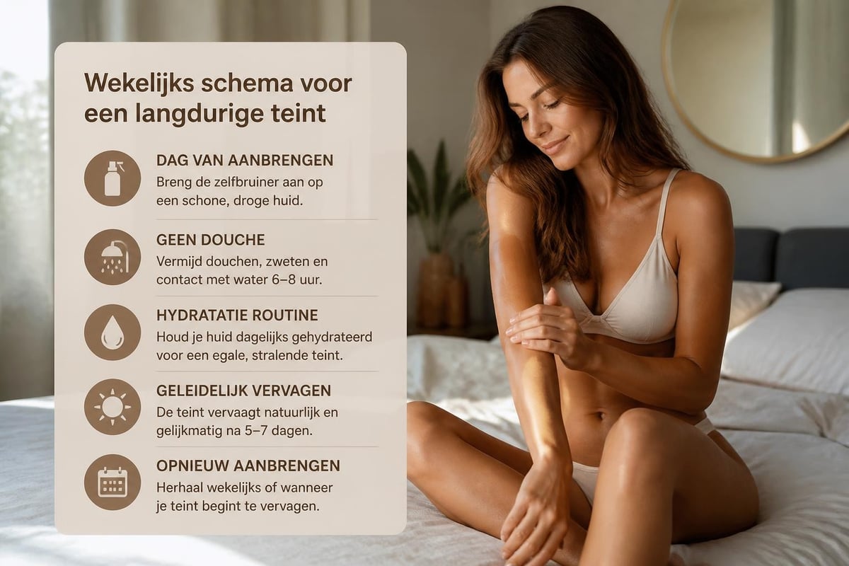 Onderhoud tijdlijn zelfbruiner