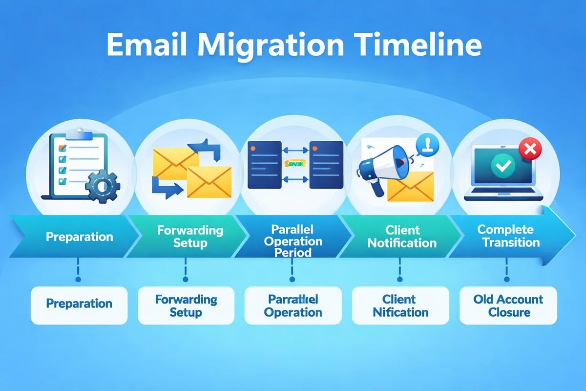 Email migration process