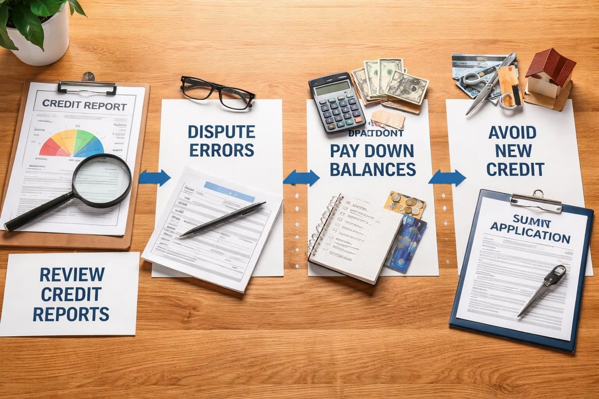 Credit preparation steps