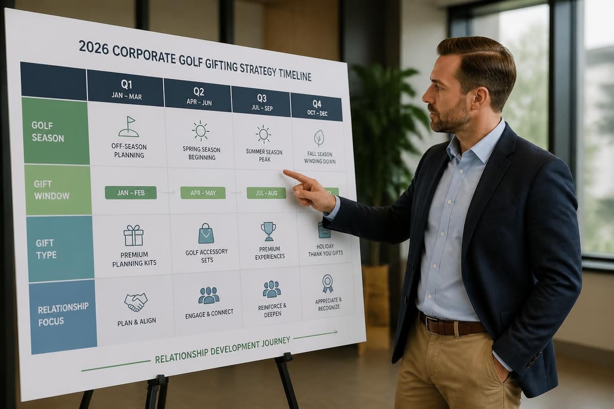 Corporate golf gifting calendar