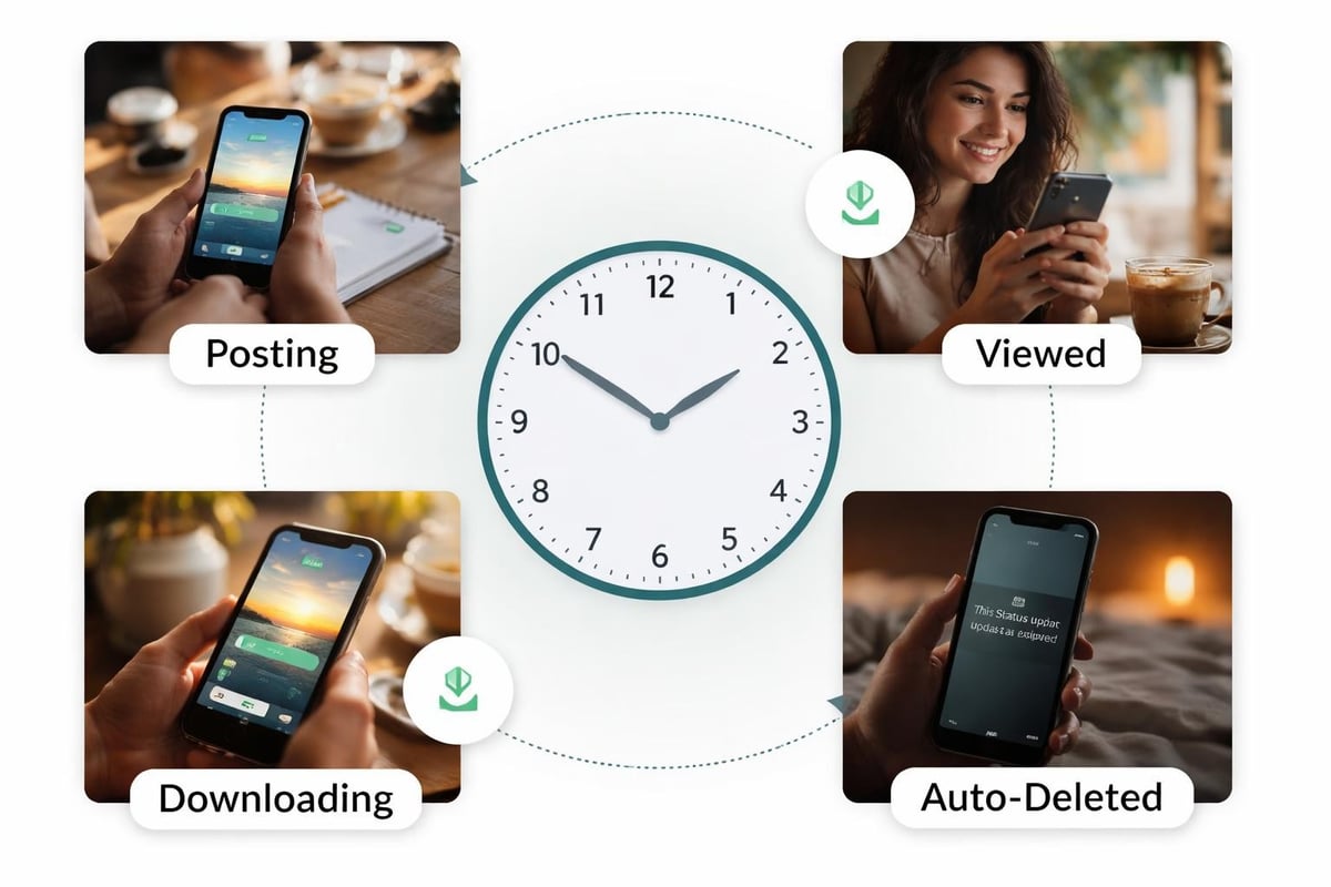 WhatsApp status lifecycle