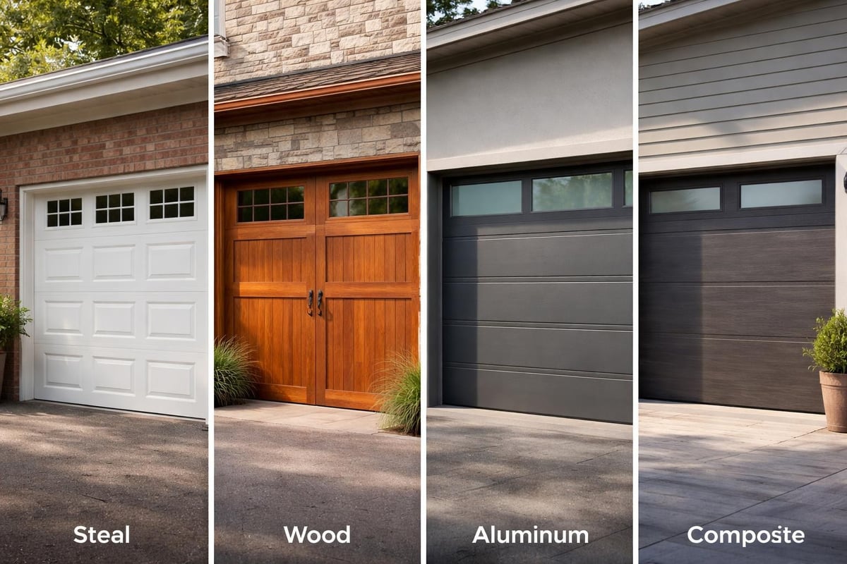 Garage door material comparison
