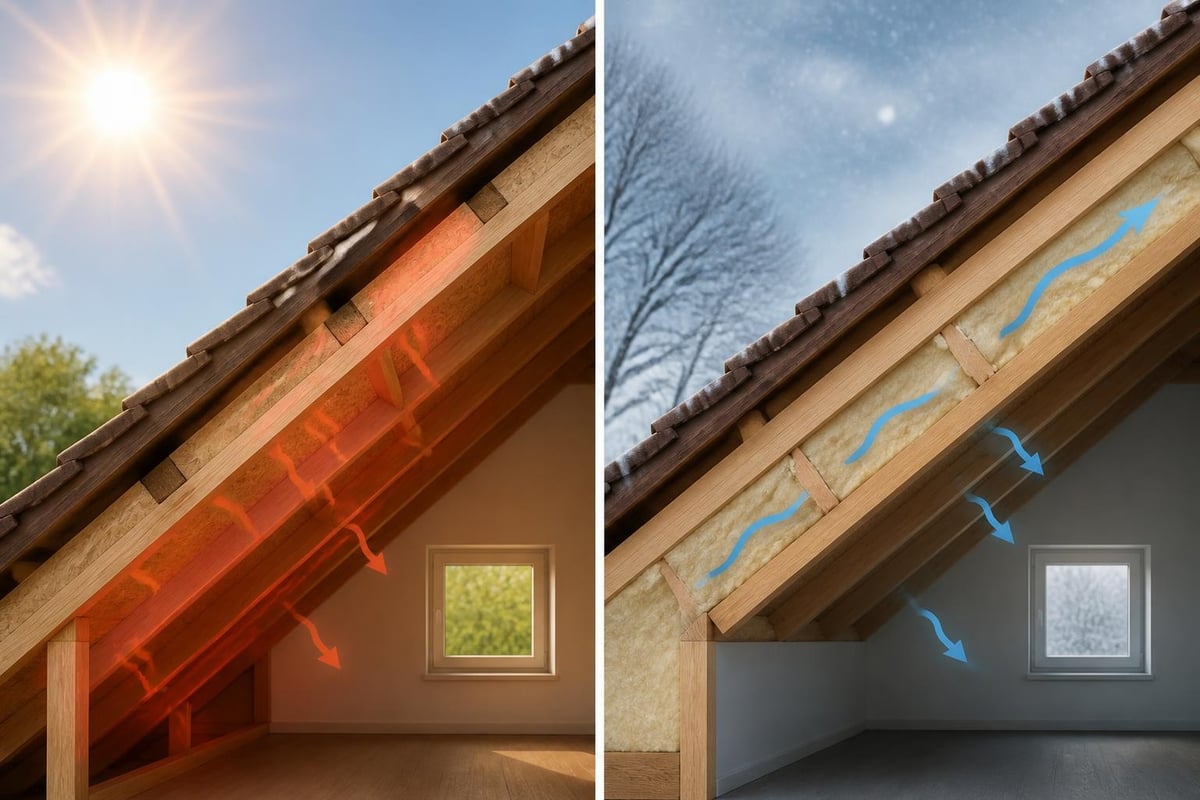 Heat transfer through roofs