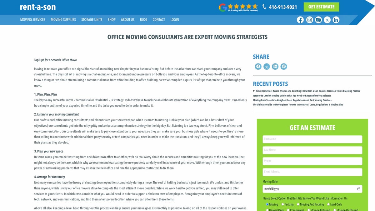 7 Essential Office Movers Near Me for a Stress-Free Move 2025 - Rent-a-Son Office Movers