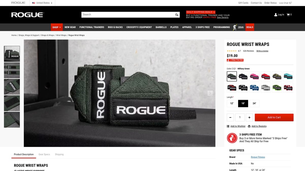 9 Essential Wrist Wraps for the Gym to Boost Your 2026 Workouts - Rogue Fitness Wrist Wraps