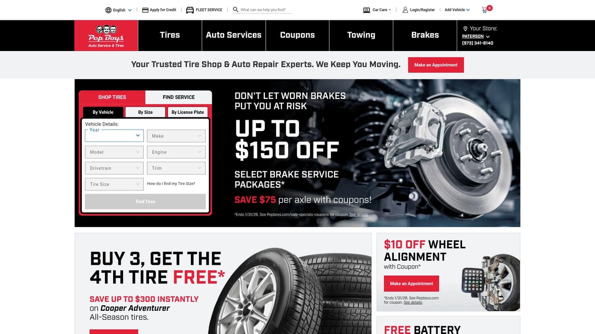 8 Essential Near Me Car Accessories Shop Picks for 2026 - Pep Boys: Comprehensive Accessories & Installation Services