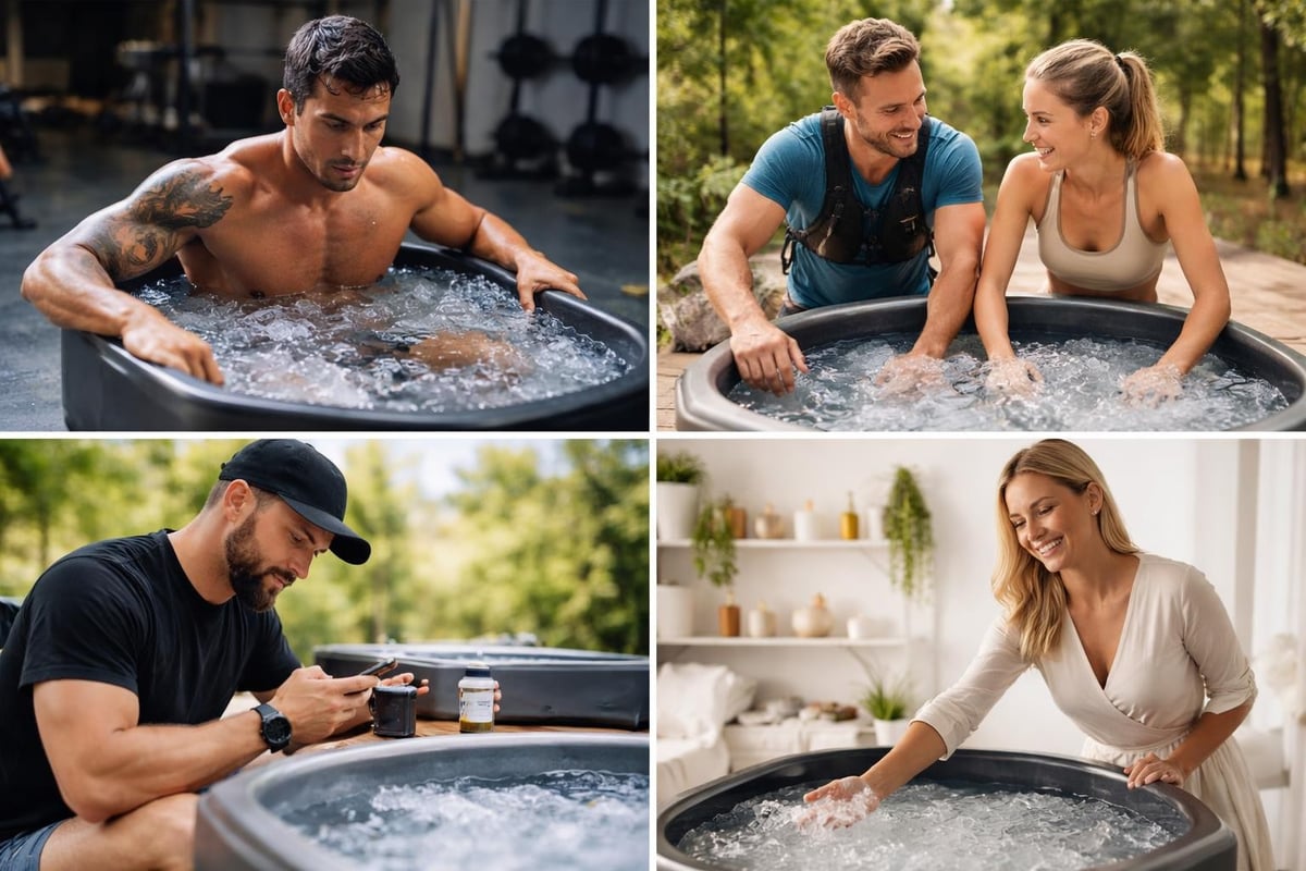 Target users for cold therapy tubs