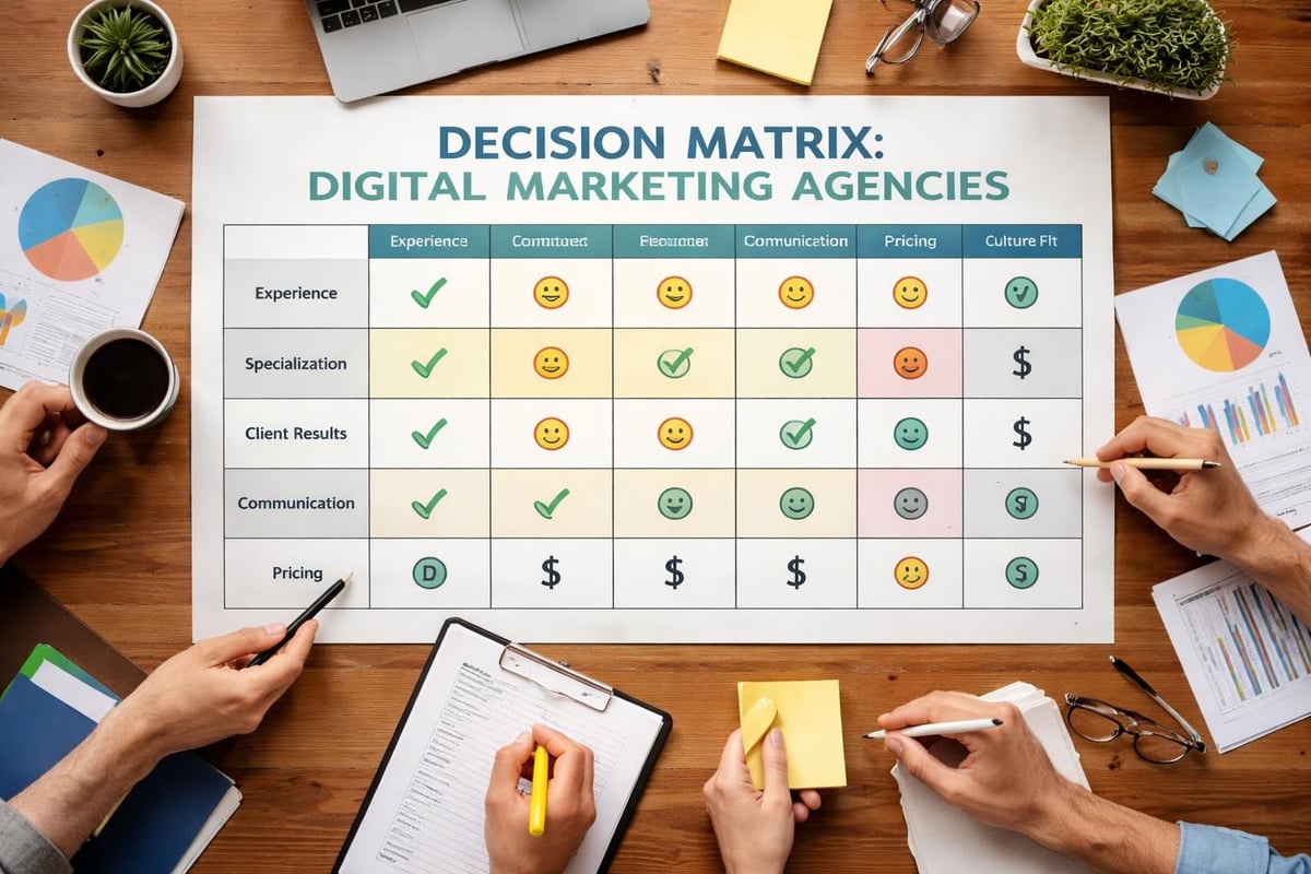 Top Digital Marketing Agency: Essential Selection Guide 2 Agency evaluation framework