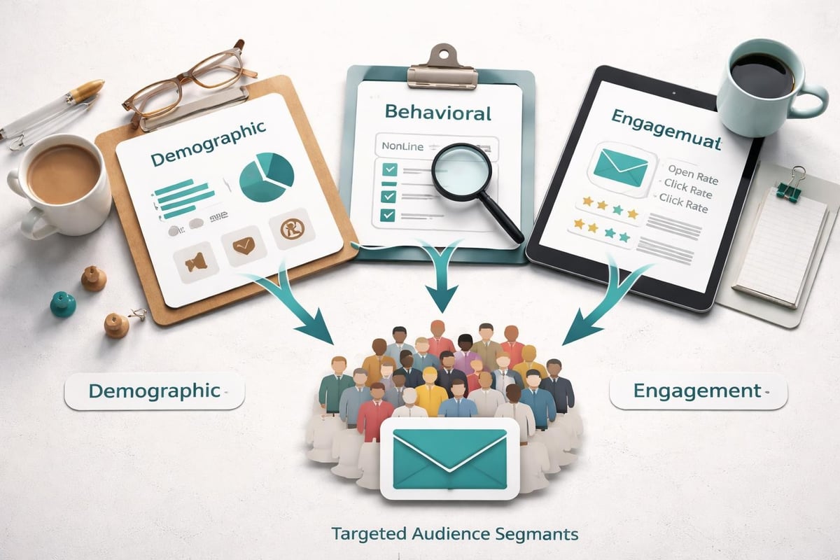 Email blast audience segmentation