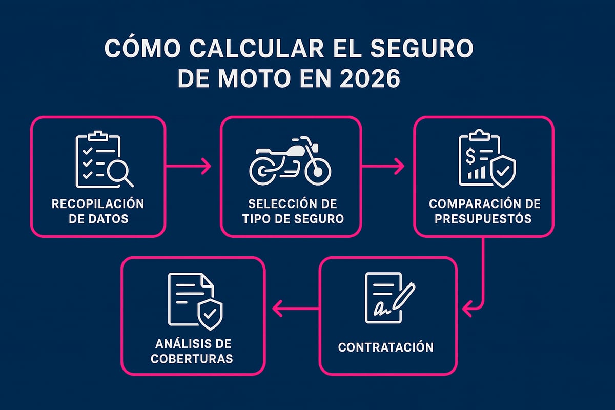 Calcular Seguro de Moto: Guía Práctica y Actualizada 2026 4 Guía paso a paso para calcular el seguro de tu moto