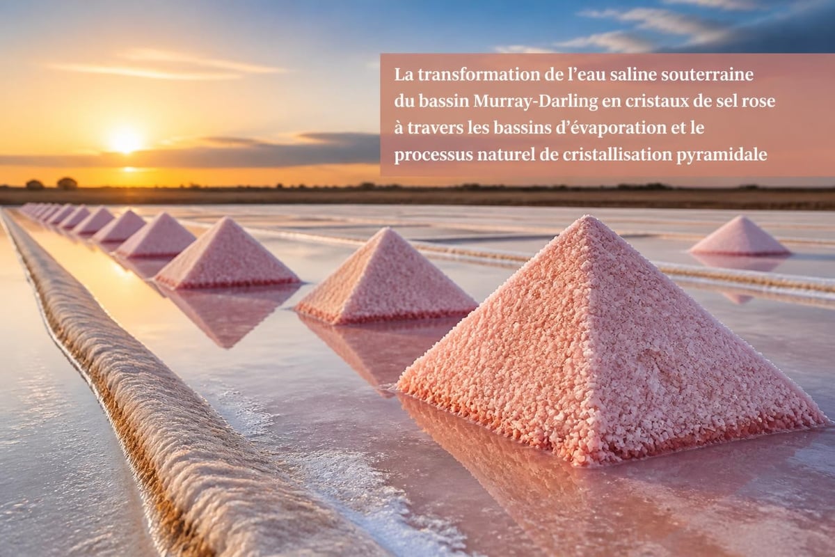 Formation du sel de Murray River