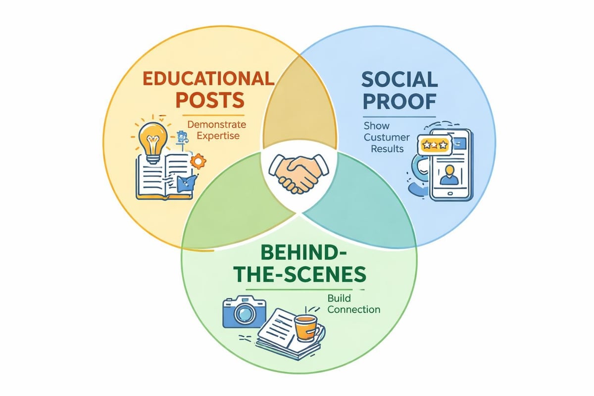 Social media content pillars for digital products