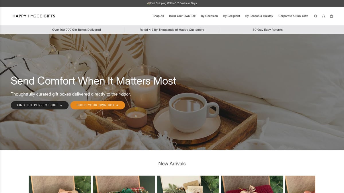 7 Heartwarming Care Packages for Friends to Send in 2026 - Happy Hygge Gifts: Cozy Blanket & Comfort Boxes