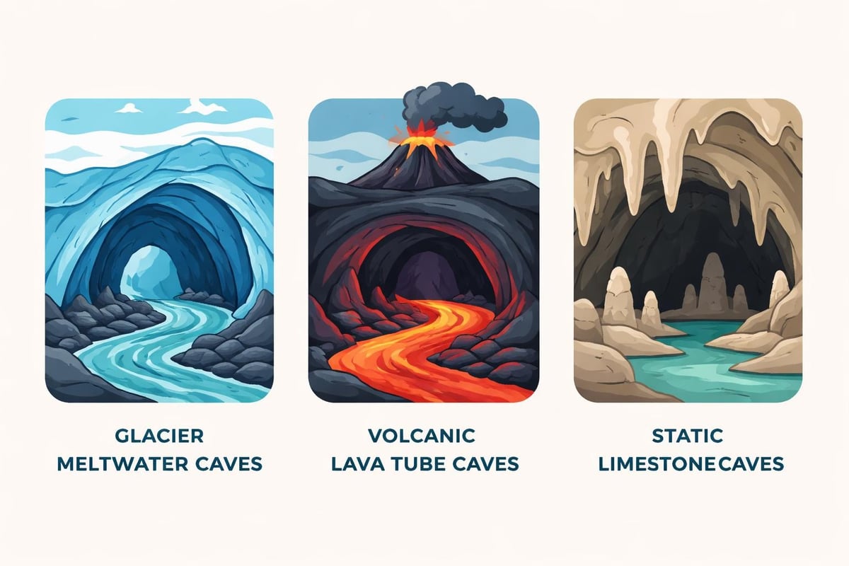 Ice cave types comparison